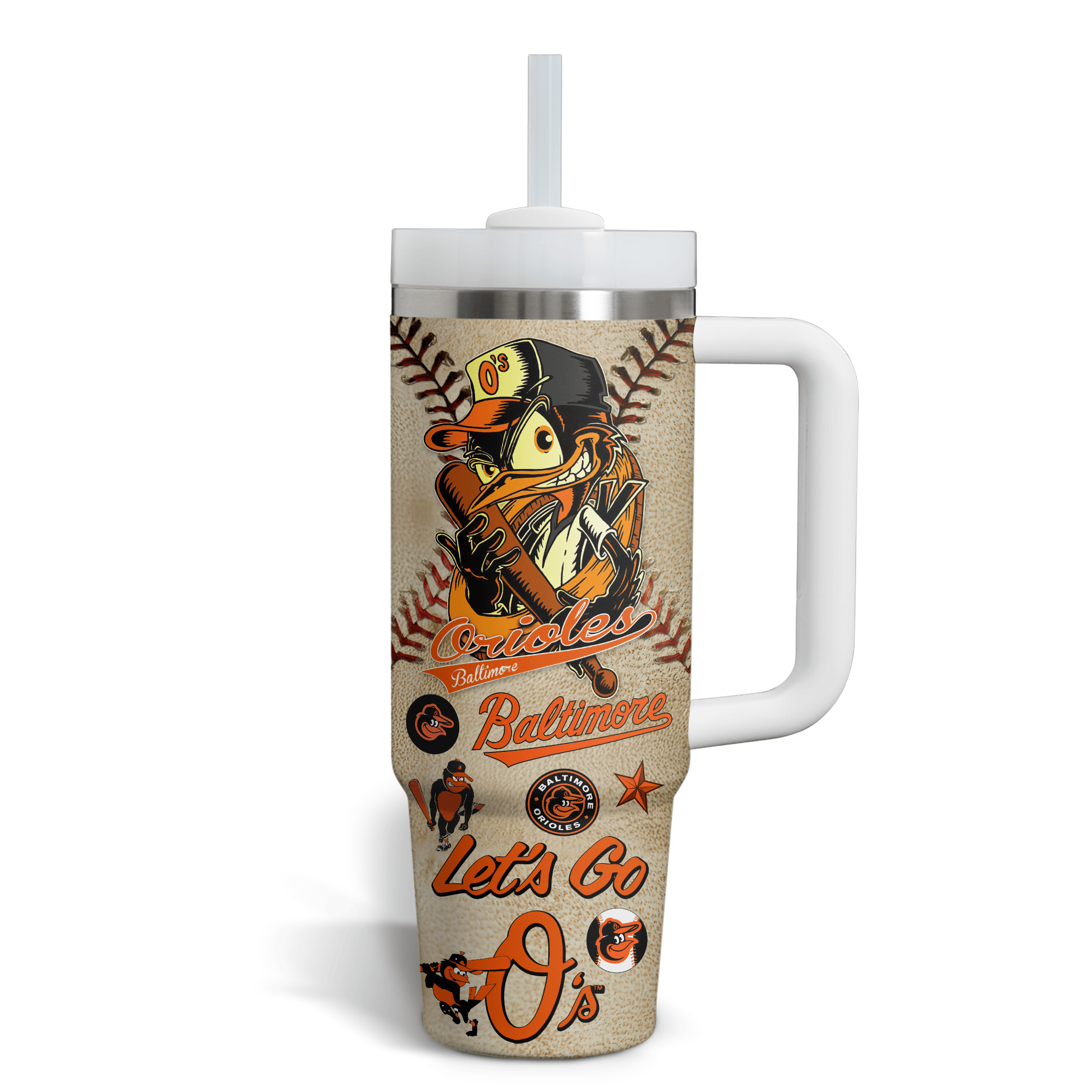 Baltimore Orioles MLB Custom Stanley Cup 40 oz 30 oz Tumbler With HandleTVC2301696 - Image 4