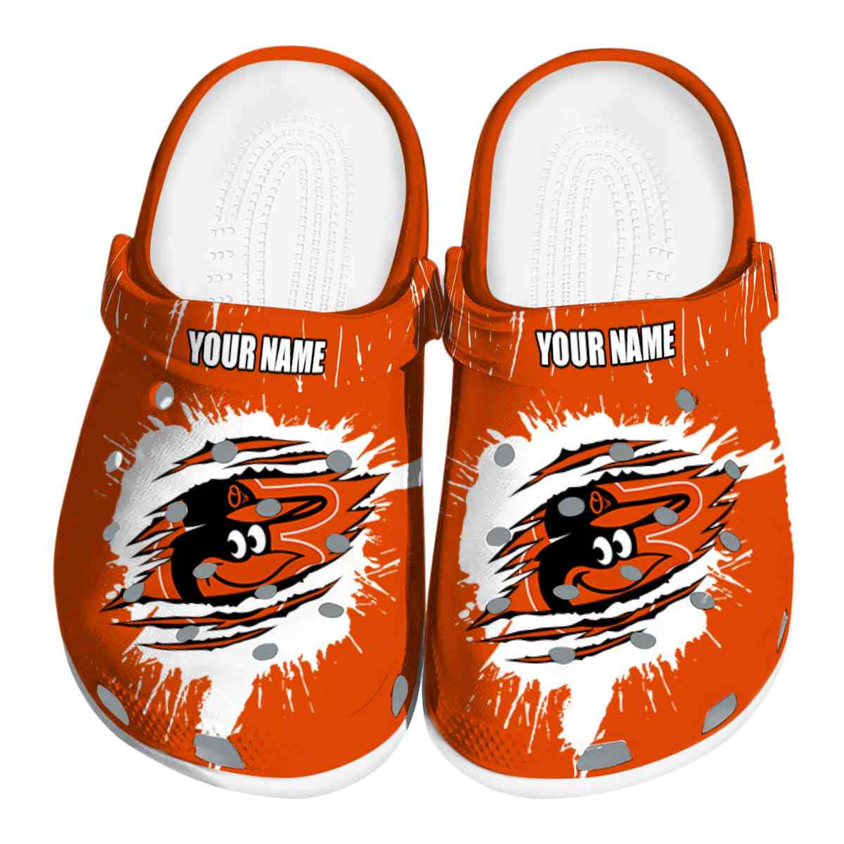 Baltimore Orioles MLB Sport Crocs Crocband Clogs Shoes Comfortable For Men Women and Kids