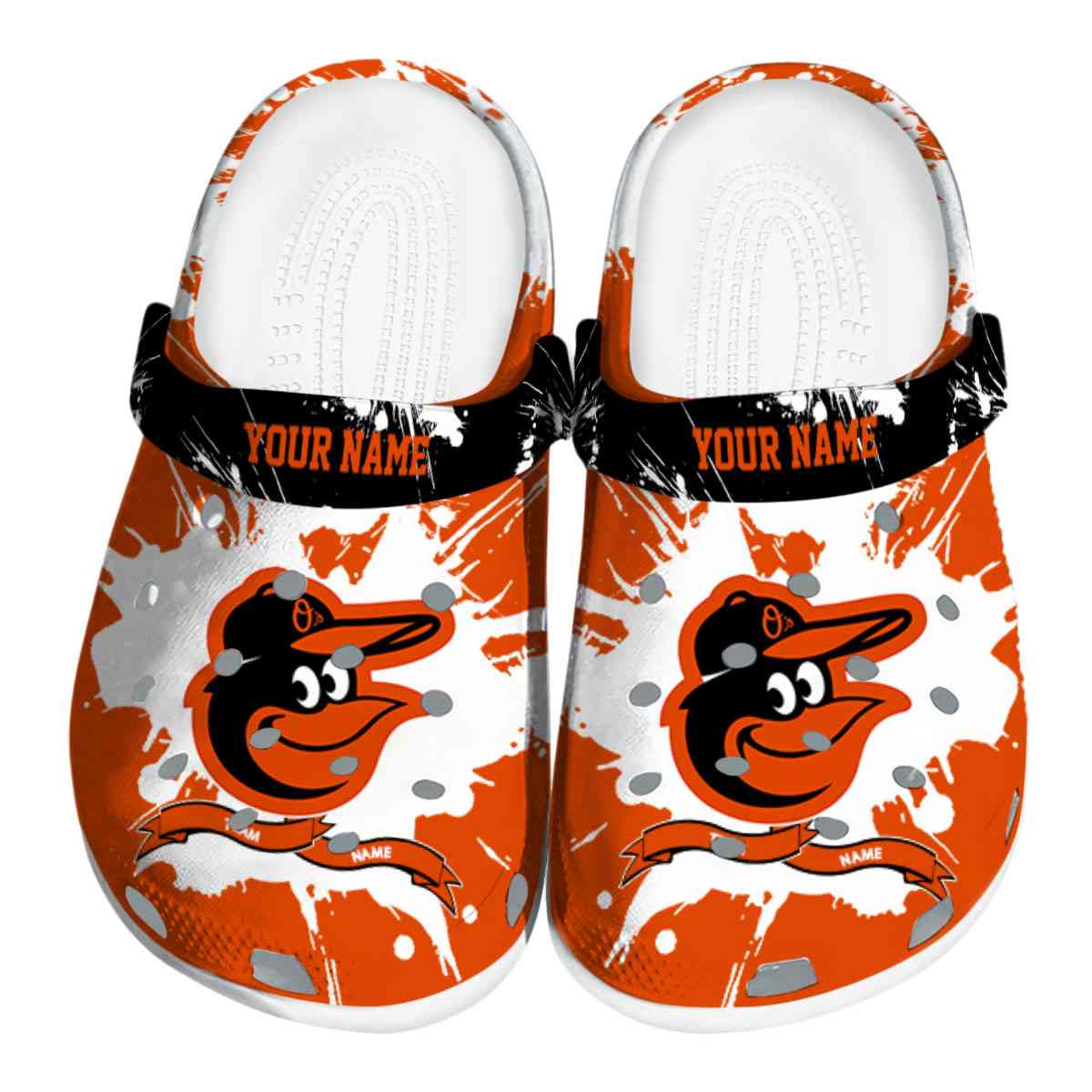 Baltimore Orioles MLB Sport Crocs Crocband Clogs Shoes Comfortable For Men Women and Kids