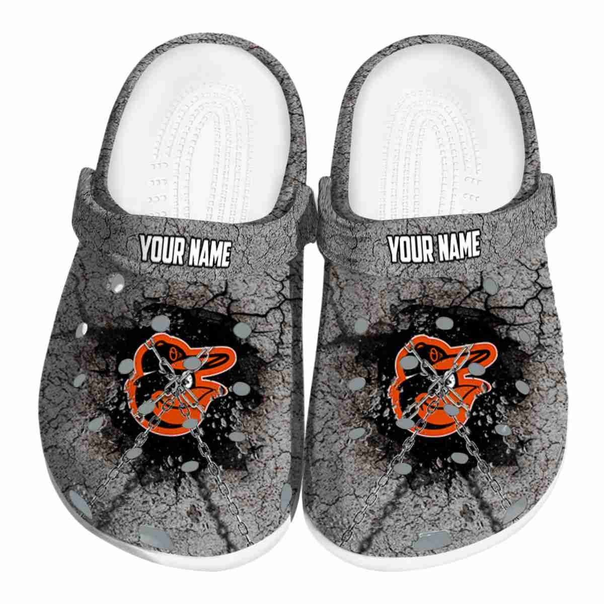 Baltimore Orioles MLB Sport Crocs Crocband Clogs Shoes Comfortable For Men Women and Kids