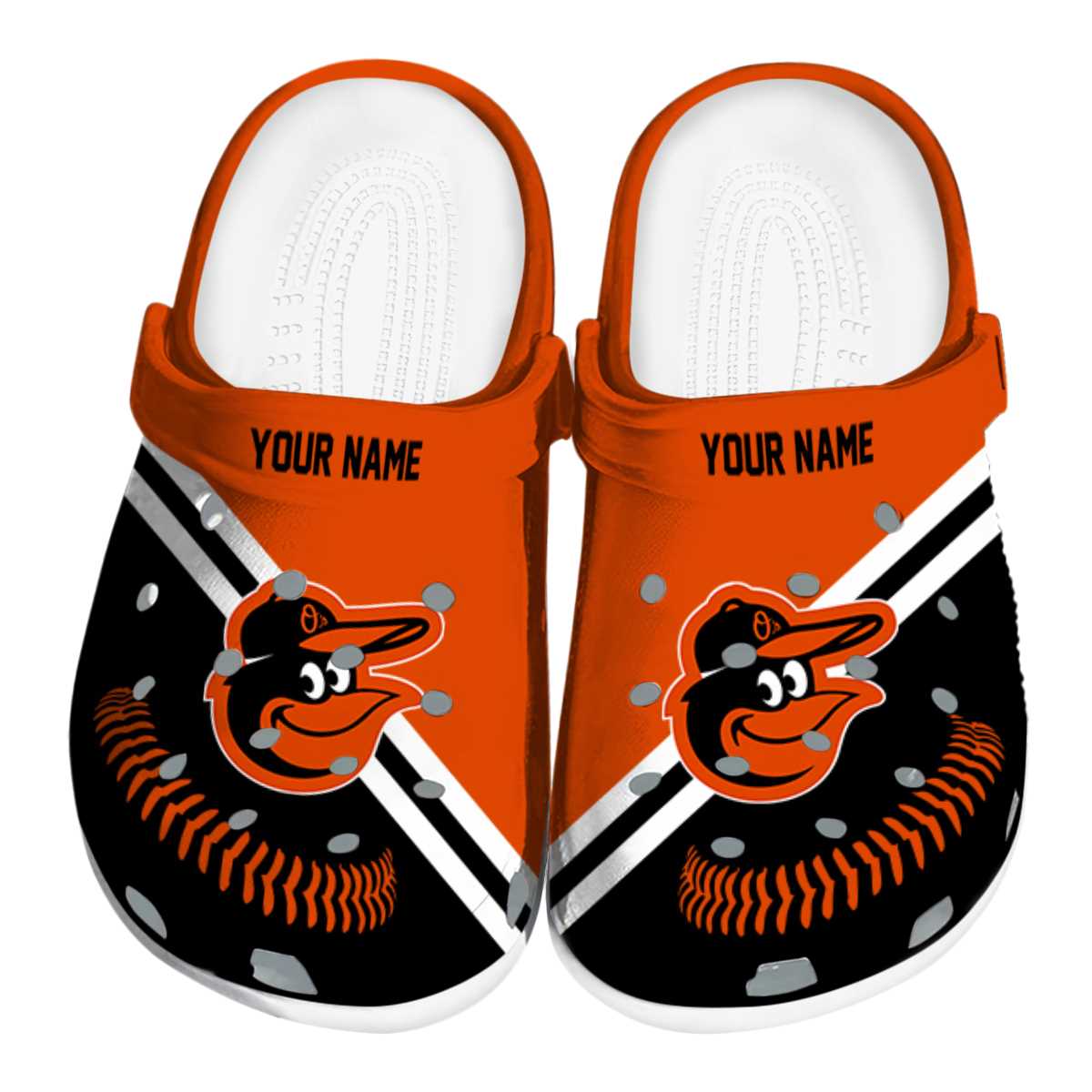 Baltimore Orioles MLB Sport Crocs Crocband Clogs Shoes Comfortable For Men Women and Kids