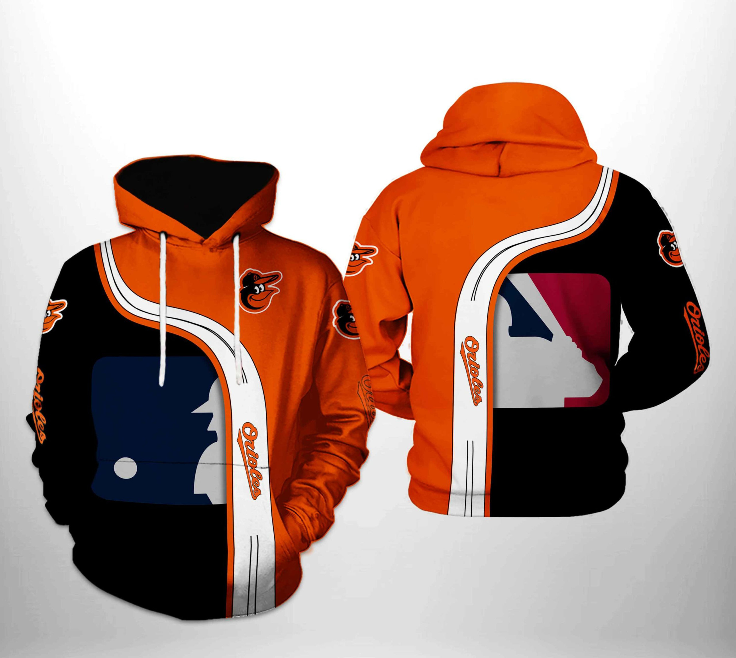 Baltimore Orioles MLB Team 3D All Over Print Hoodie, Zip Hoodie