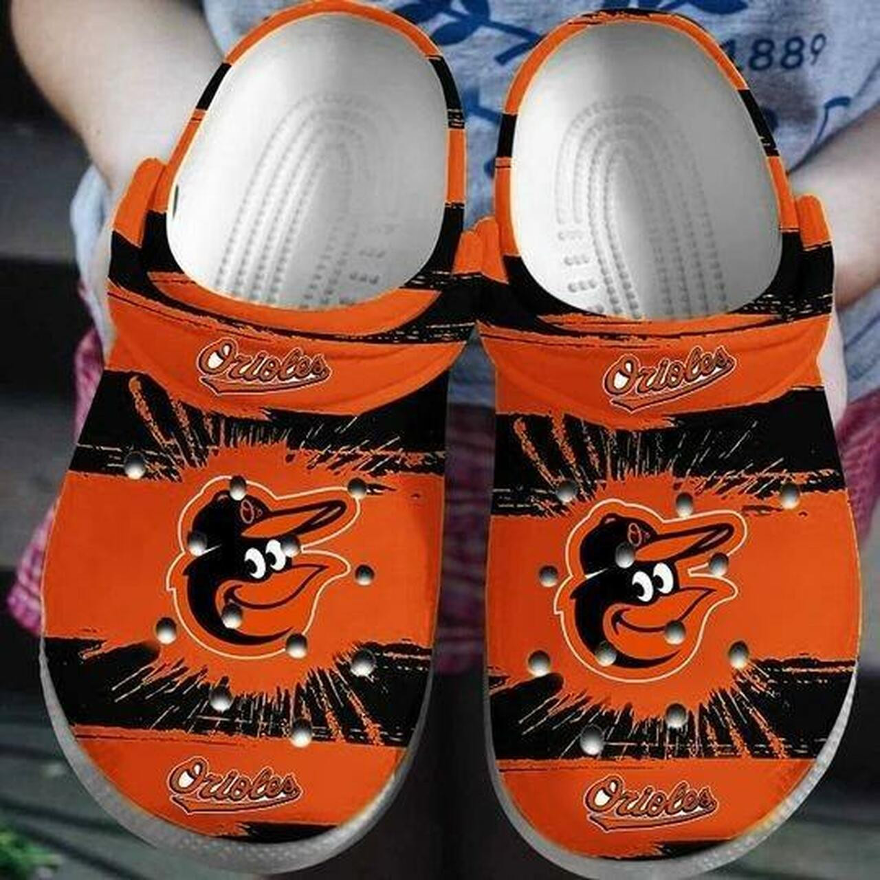 Baltimore Orioles Personalized clog Shoescrocband Clog Unisex Fashion Style