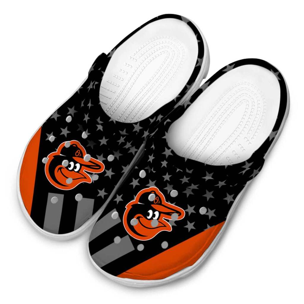 Baltimore Orioles Stellar Stripes Theme ClogTVC1801179 - Image 4