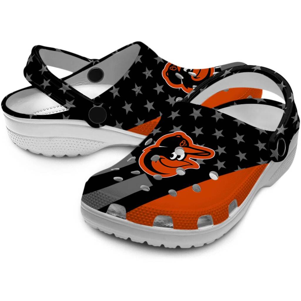 Baltimore Orioles Stellar Stripes Theme ClogTVC1801179 - Image 3