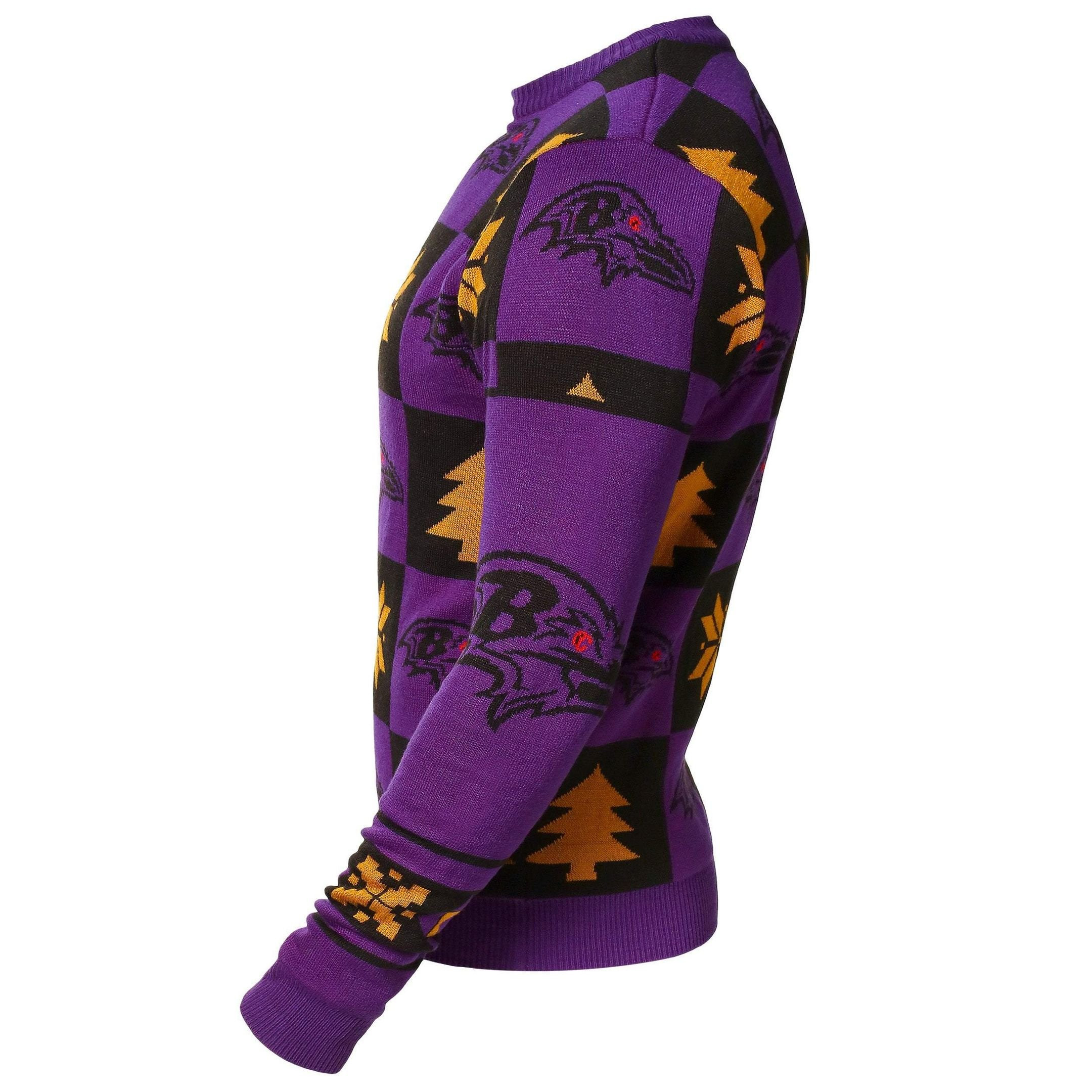 Baltimore Raven Forever Ugly Christmas Sweater Adult 3D Funny Matching for family - Image 3