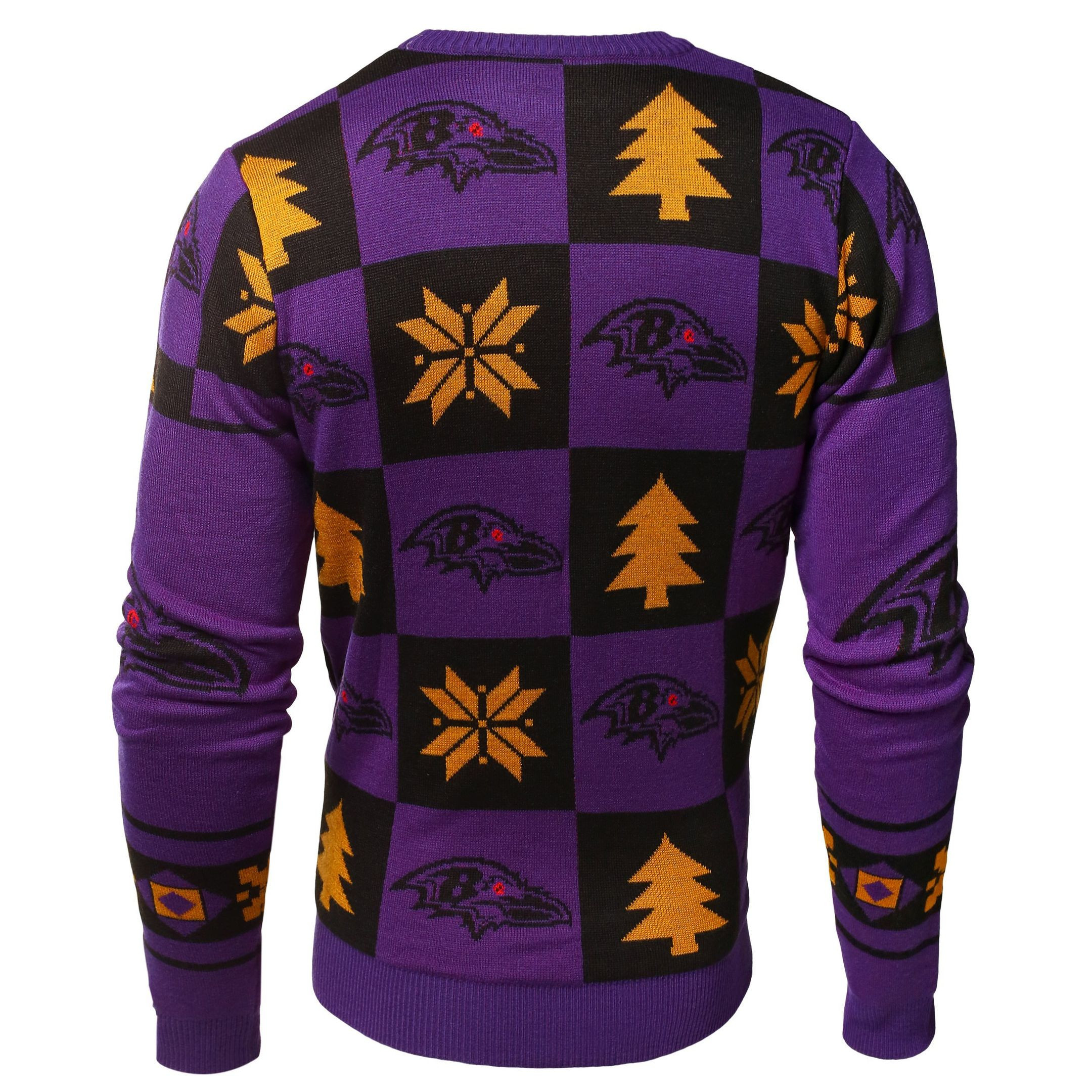 Baltimore Raven Forever Ugly Christmas Sweater Adult 3D Funny Matching for family - Image 2