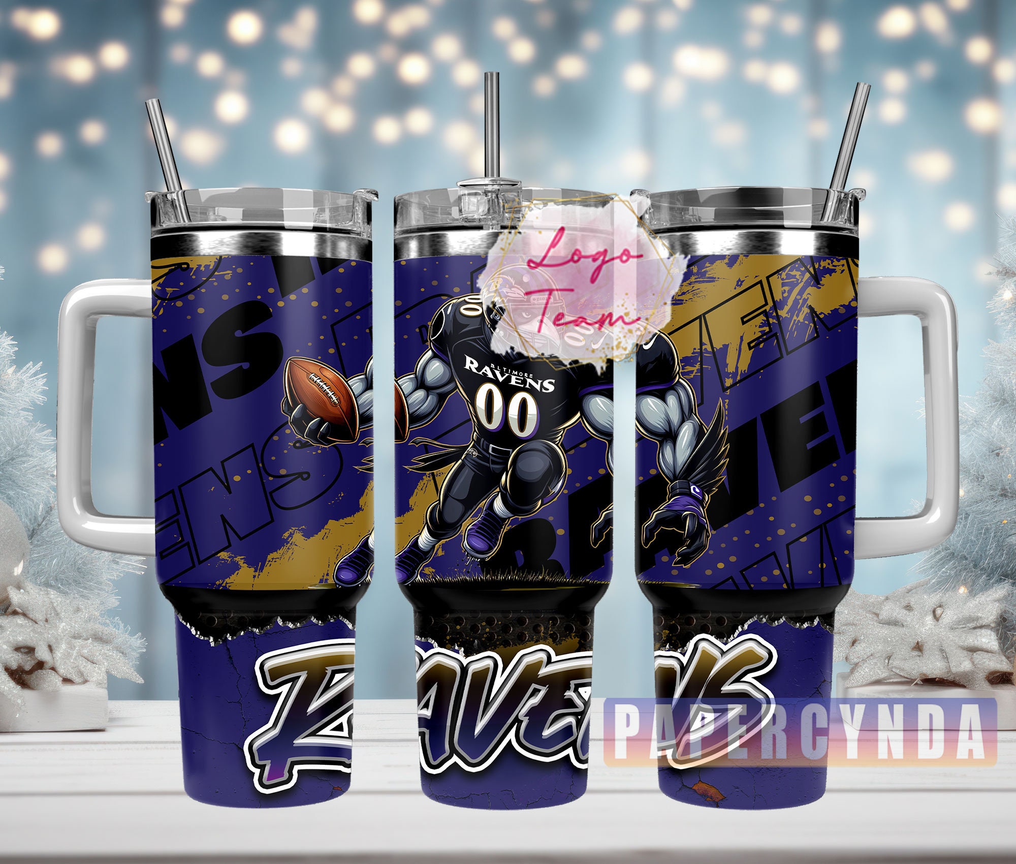 Baltimore Ravens Custom Stanley Cup 40 oz 30 oz Tumbler With HandleTVC2301832