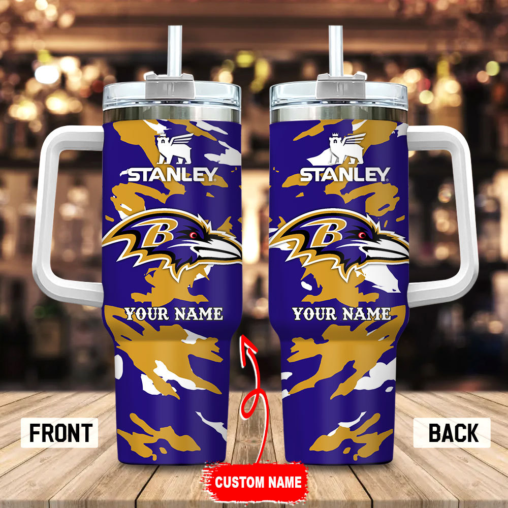 Baltimore Ravens NFL Custom Stanley Cup 40 oz 30 oz Tumbler With HandleTVC2301100