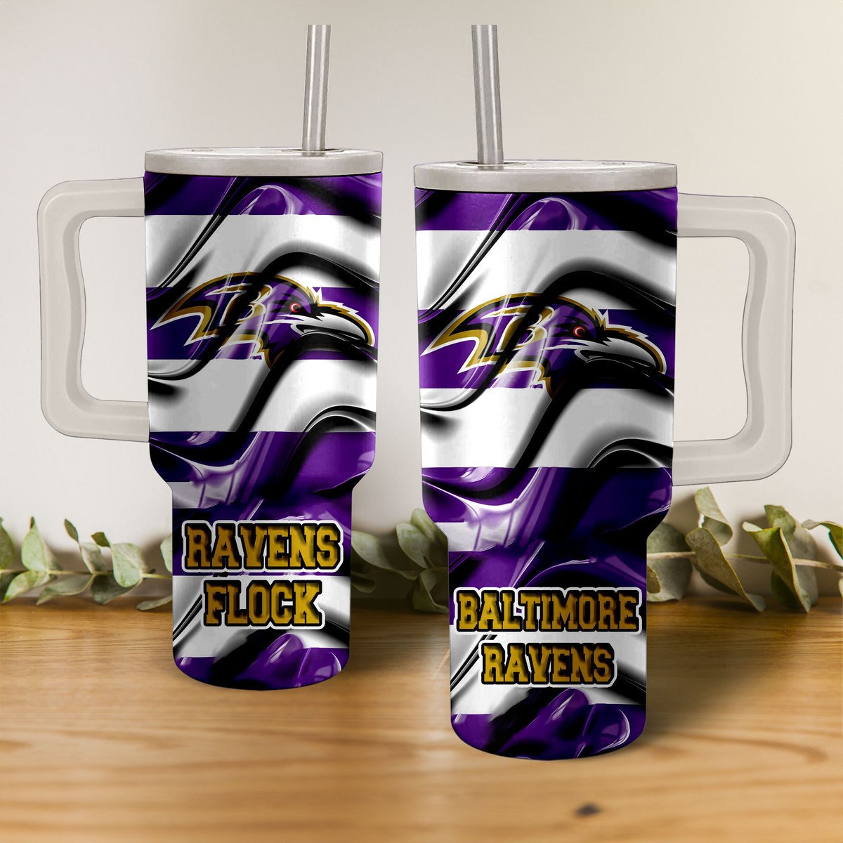 Baltimore Ravens NFL Custom Stanley Cup 40 oz 30 oz Tumbler With HandleTVC2301274