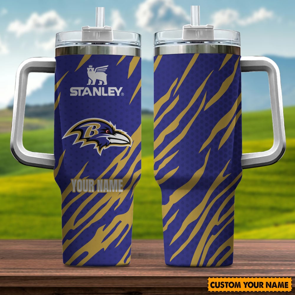 Baltimore Ravens NFL Custom Stanley Cup 40 oz 30 oz Tumbler With HandleTVC230135