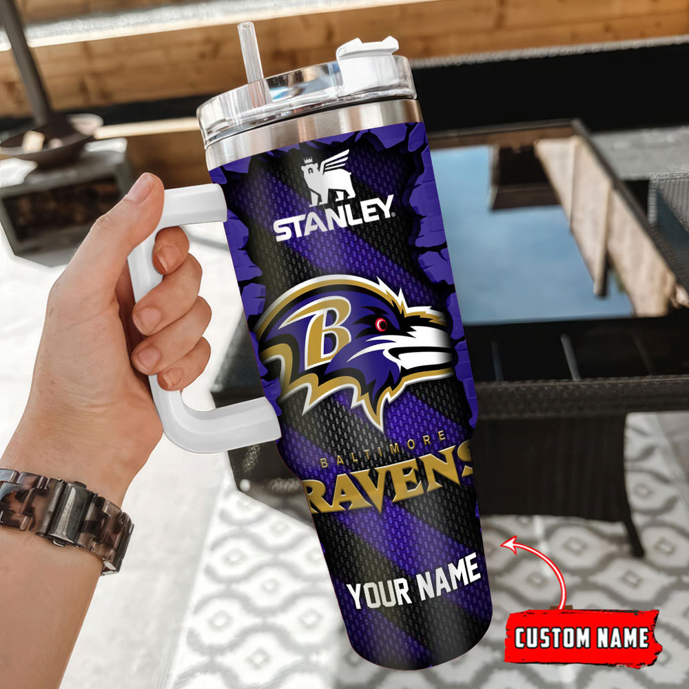 Baltimore Ravens NFL Custom Stanley Cup 40 oz 30 oz Tumbler With HandleTVC230156 - Image 3