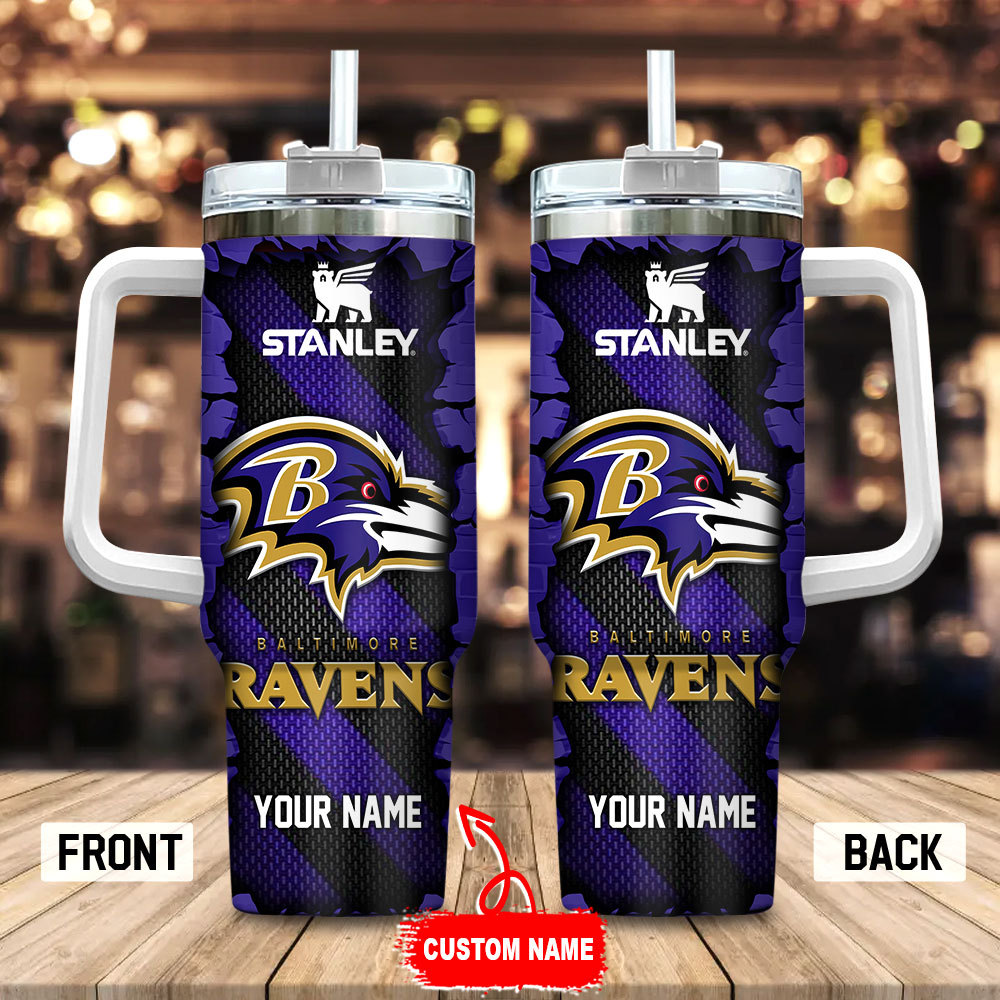 Baltimore Ravens NFL Custom Stanley Cup 40 oz 30 oz Tumbler With HandleTVC230156