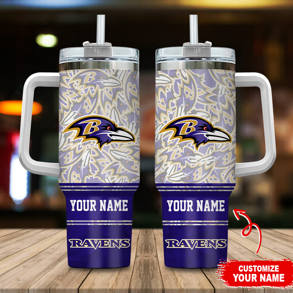 Baltimore Ravens NFL Custom Stanley Cup 40 oz 30 oz Tumbler With HandleTVC230158