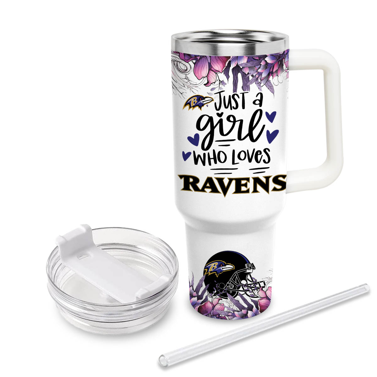 Baltimore Ravens NFL Custom Stanley Cup 40 oz 30 oz Tumbler With HandleTVC2301808 - Image 3