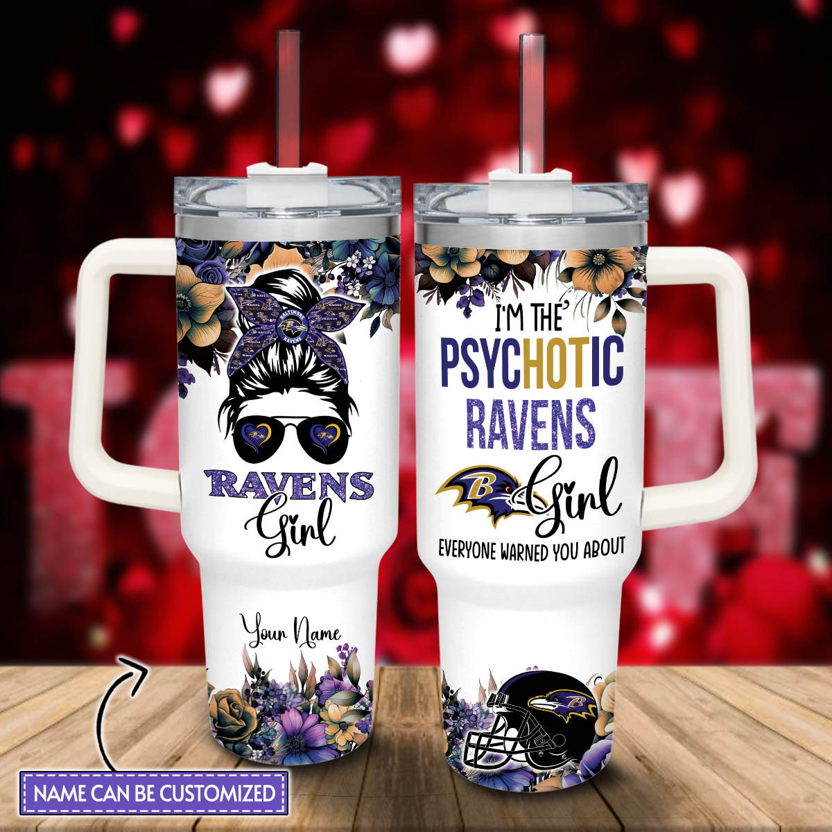Baltimore Ravens NFL Custom Stanley Cup 40 oz 30 oz Tumbler With HandleTVC2301812