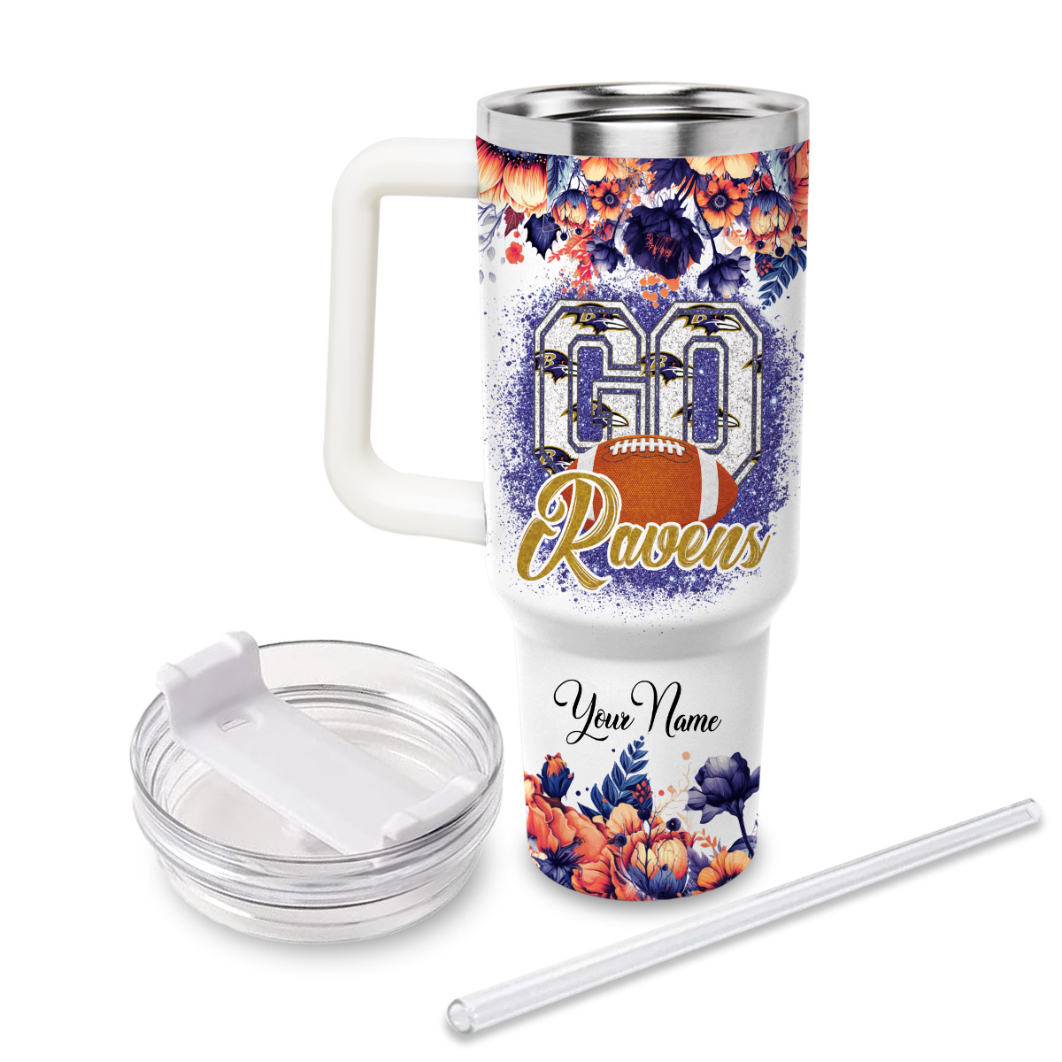 Baltimore Ravens NFL Custom Stanley Cup 40 oz 30 oz Tumbler With HandleTVC2301815 - Image 3