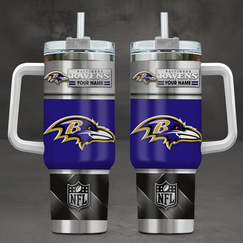 Baltimore Ravens NFL Custom Stanley Cup 40 oz 30 oz Tumbler With HandleTVC230197