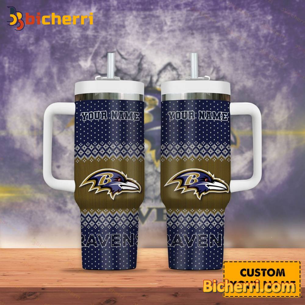 Baltimore Ravens NFL Custom Stanley Cup 40 oz 30 oz Tumbler With HandleTVC2301984