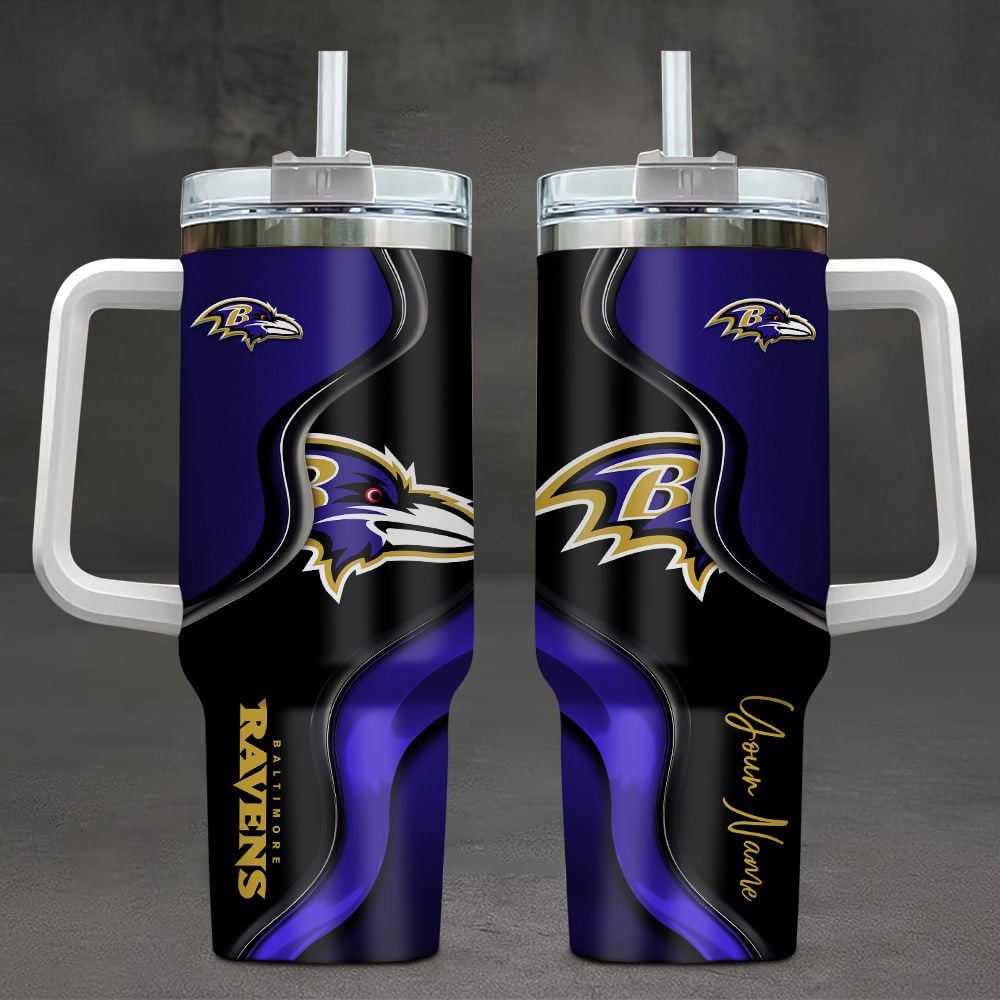 Baltimore Ravens NFL Custom Stanley Cup 40 oz 30 oz Tumbler With HandleTVC230199
