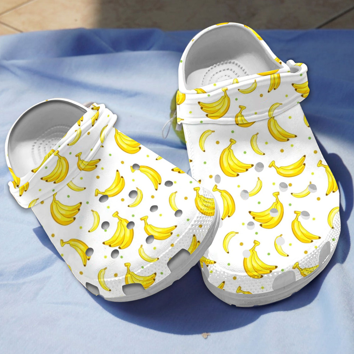 Banana Fruit Crocs Crocband Clogs Shoes Comfortable For Men Women and Kids