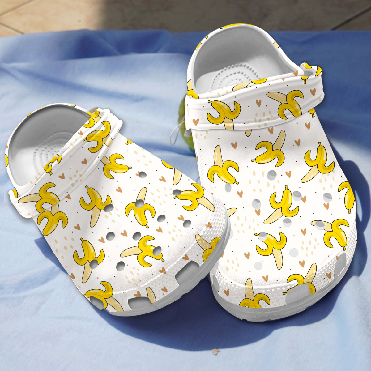 Banana Fruit Crocs Crocband Clogs Shoes Comfortable For Men Women and Kids