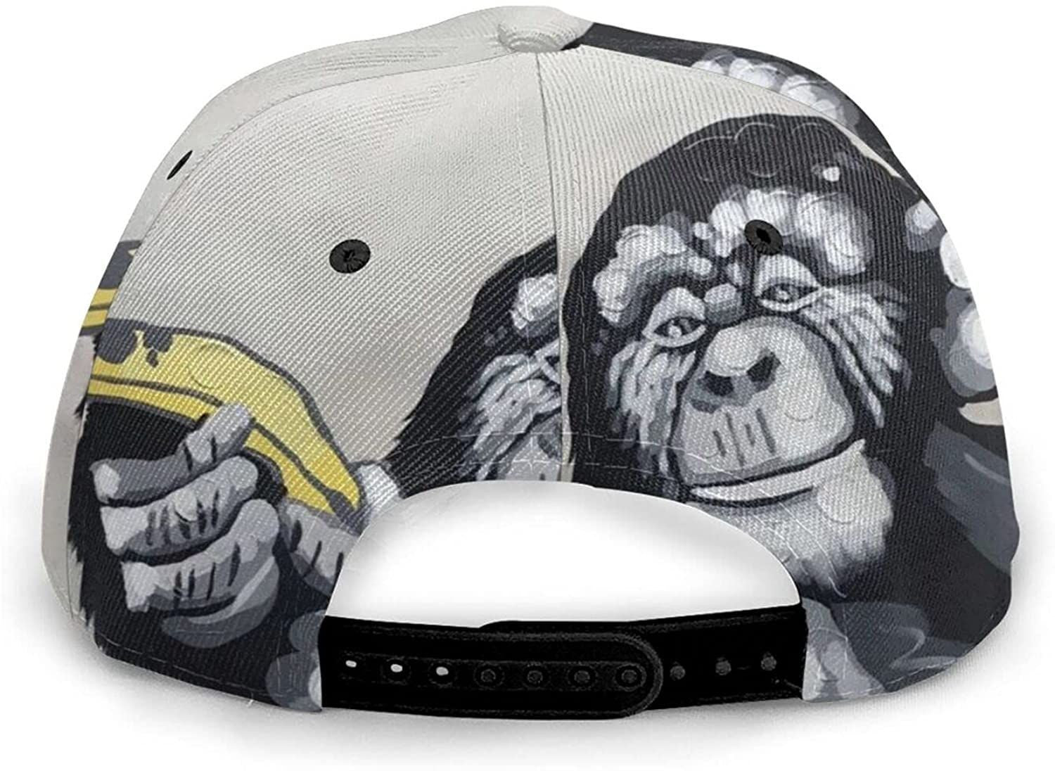 Banana Monkey Print Classic Baseball 3D Cap Adjustable Twill Sports Dad Hats For Unisex Trucker Hats Custom Hats Gifts For Men & Women