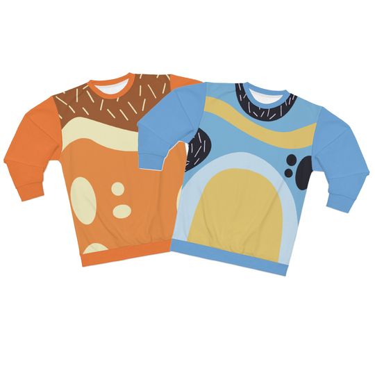 Bandit Dad Chilli Mom Halloween Costume Sweatshirt, Bandit Chilli All Over Print Sweatshirt - Image 7