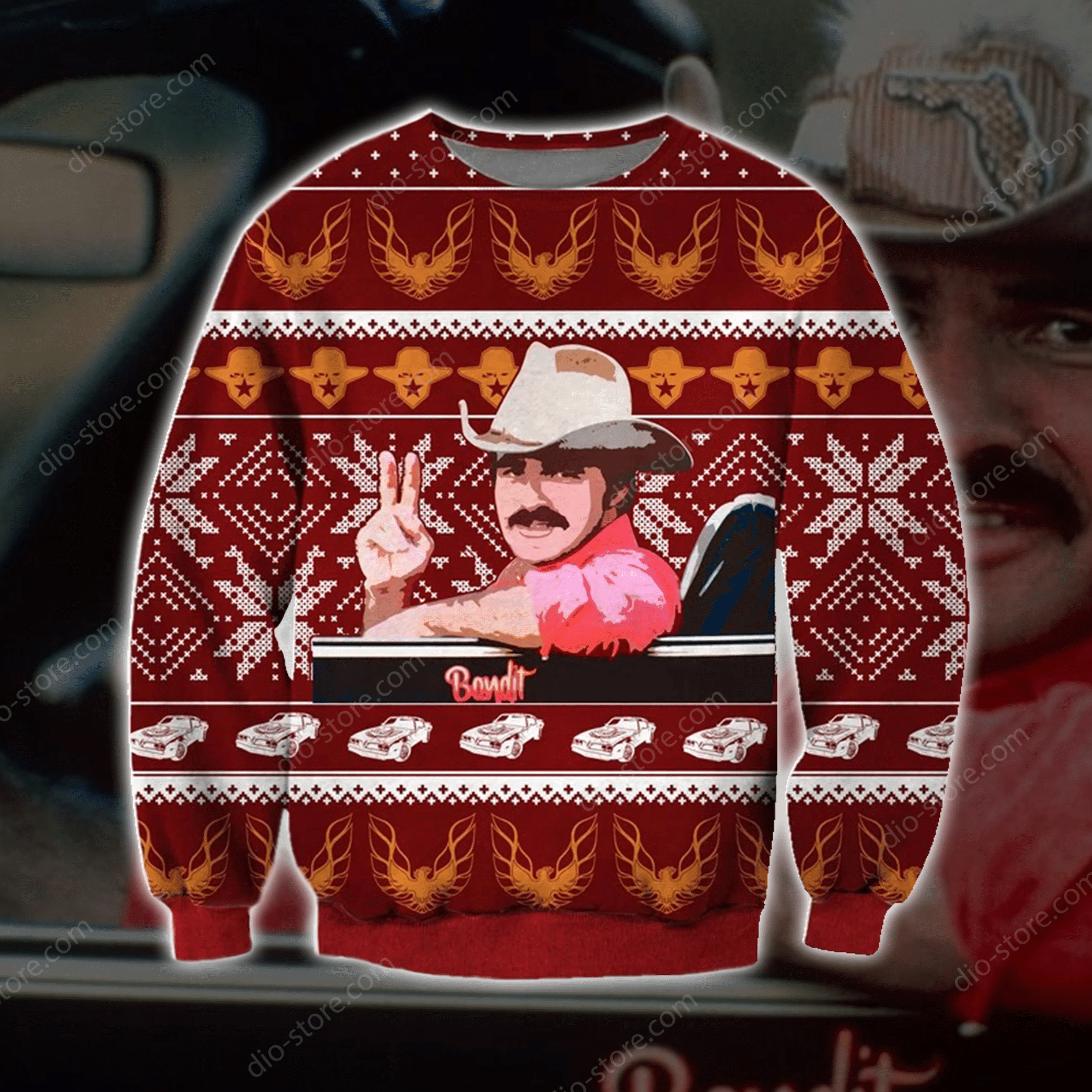Bandit Knitting Pattern 3D Print Ugly Christmas Sweater Adult 3D Funny Matching for family