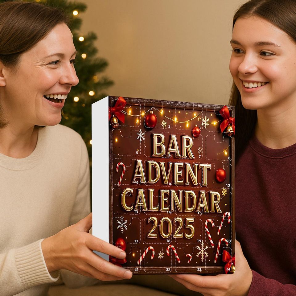 Bar Advent Calendar 2025, 24 Day Bar Figurines: Vintage Christmas Ornament Countdown - Image 5