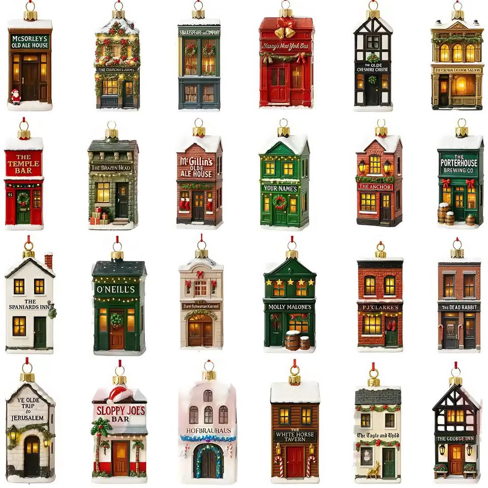 Bar Advent Calendar 2025, 24 Day Bar Figurines: Vintage Christmas Ornament Countdown - Image 3