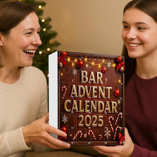 Bar Advent Calendar 2025, 24 Day Bar Figurines: Vintage Christmas Ornament Countdown - Image 14