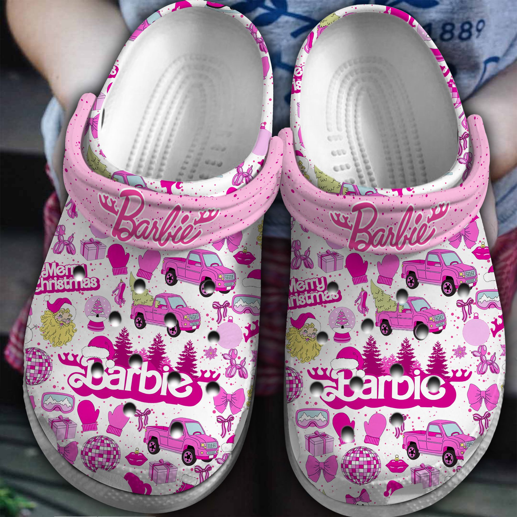 Barbie Movie Crocs Crocband Clogs Shoes Comfortable For Men Women and Kids