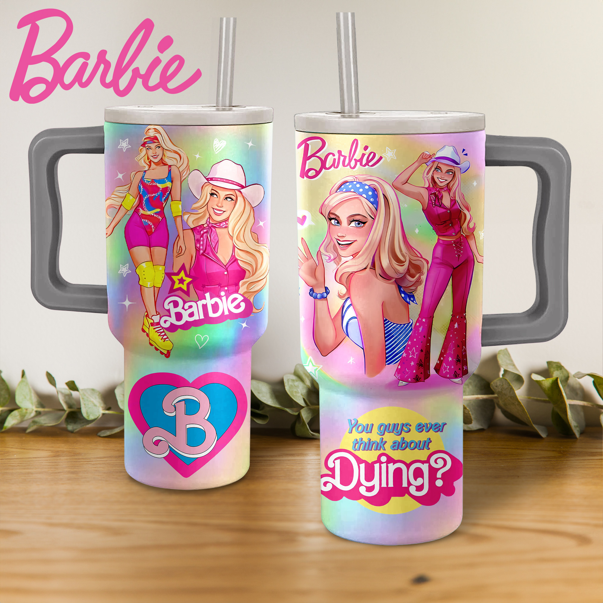 Barbie Movies Custom Stanley Cup 40 oz 30 oz Tumbler With HandleTVC2301151