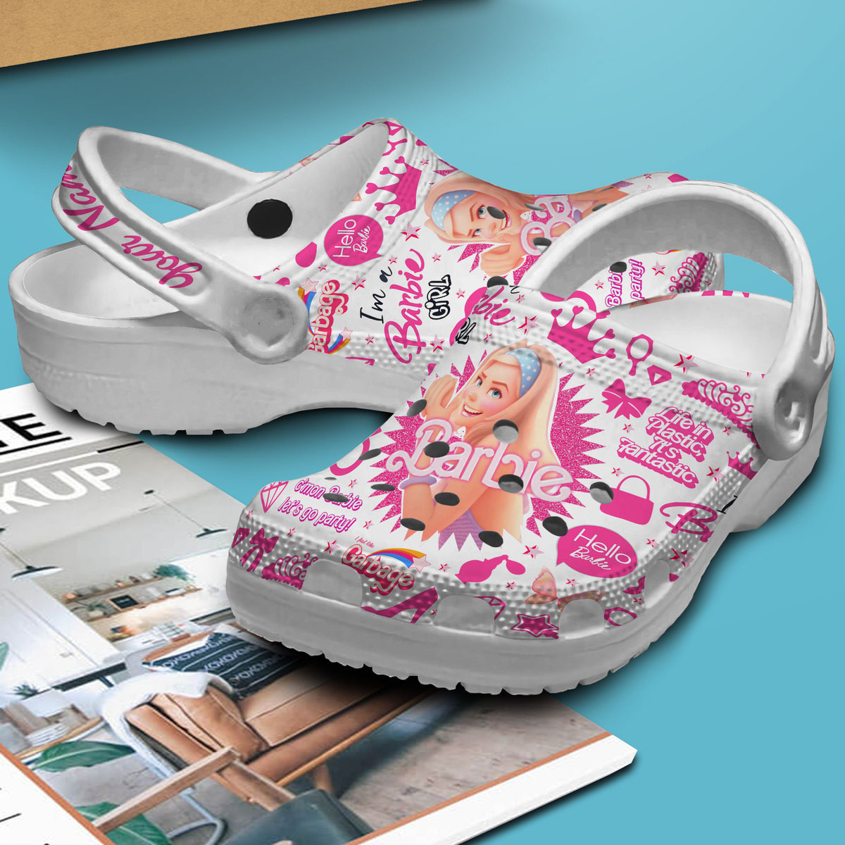 Barbie Personalized Movie Crocs Crocband Clogs Shoes Comfortable For Men Women and Kids - Image 4
