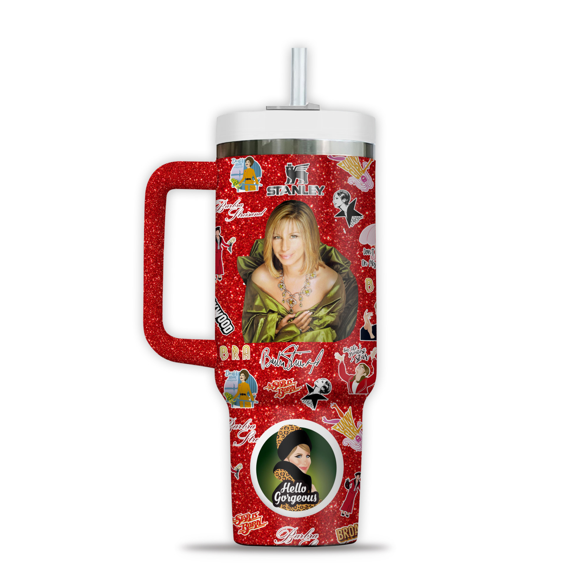 Barbra Streisand Music Custom Stanley Cup 40 oz 30 oz Tumbler With HandleTVC2301343 - Image 4