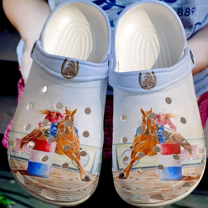 Barrel Racing Lover Classic Clogs Shoes