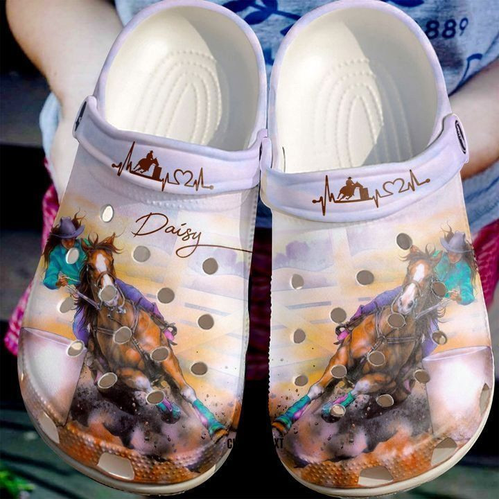 Barrel Racing Personalized Lover Classic Clogs Shoes
