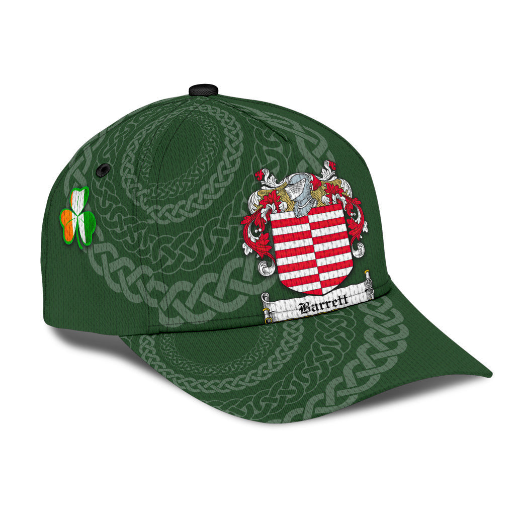 Barrett Coat Of Arms - Irish Family Crest St Patrick's Day Hat Classic Cap Trucker Hats Custom Hats Gifts For Men & Women