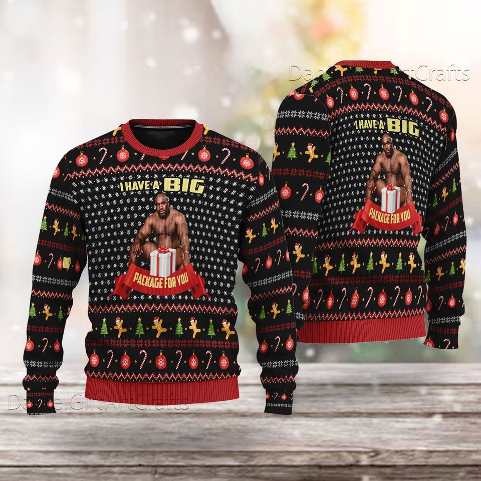 Barry Wood Christmas Ugly Sweater, I Have A Big Package For You Sweater