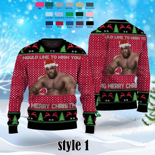 Barry Wood Ugly Christmas Sweater, I Have A Big Package For You Christmas Sweater - Image 10