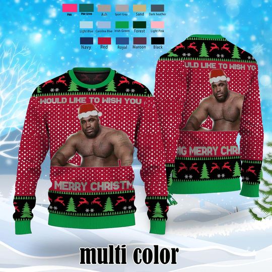 Barry Wood Ugly Christmas Sweater, I Have A Big Package For You Christmas Sweater - Image 9