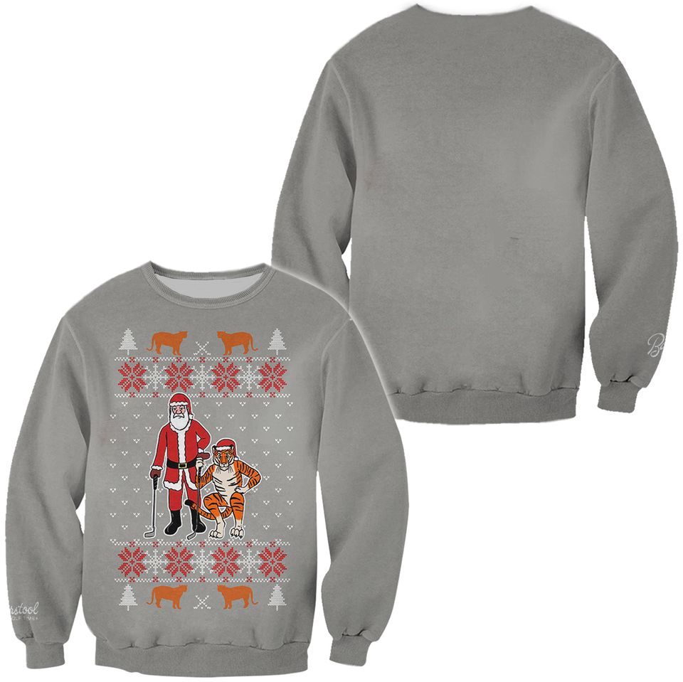 Barstool Golf Tiger Vision Christmas Sweater