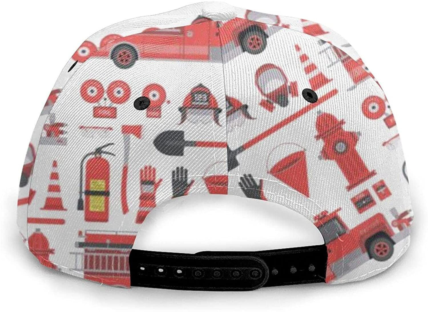 Baseball 3D Cap Fire Truck Firefighter Pattern Fireman Fashion Caps Trucker Hats Sports Hat Trucker Hats Custom Hats Gifts For Men & Women