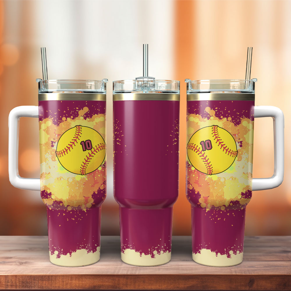 Baseball Artwork Custom Stanley Cup 40 oz 30 oz Tumbler With HandleTVC2301248