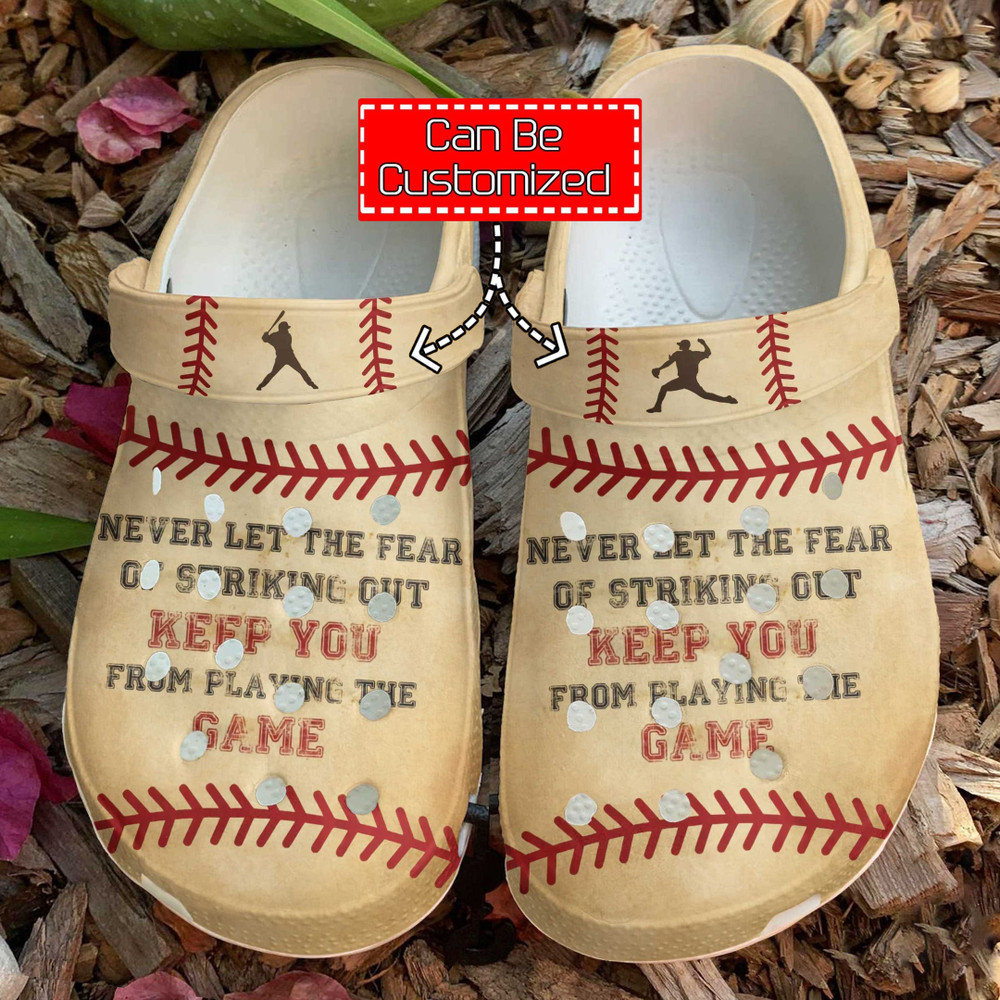 Baseball - Baseball Striking Out Clog Shoes For Men And Women