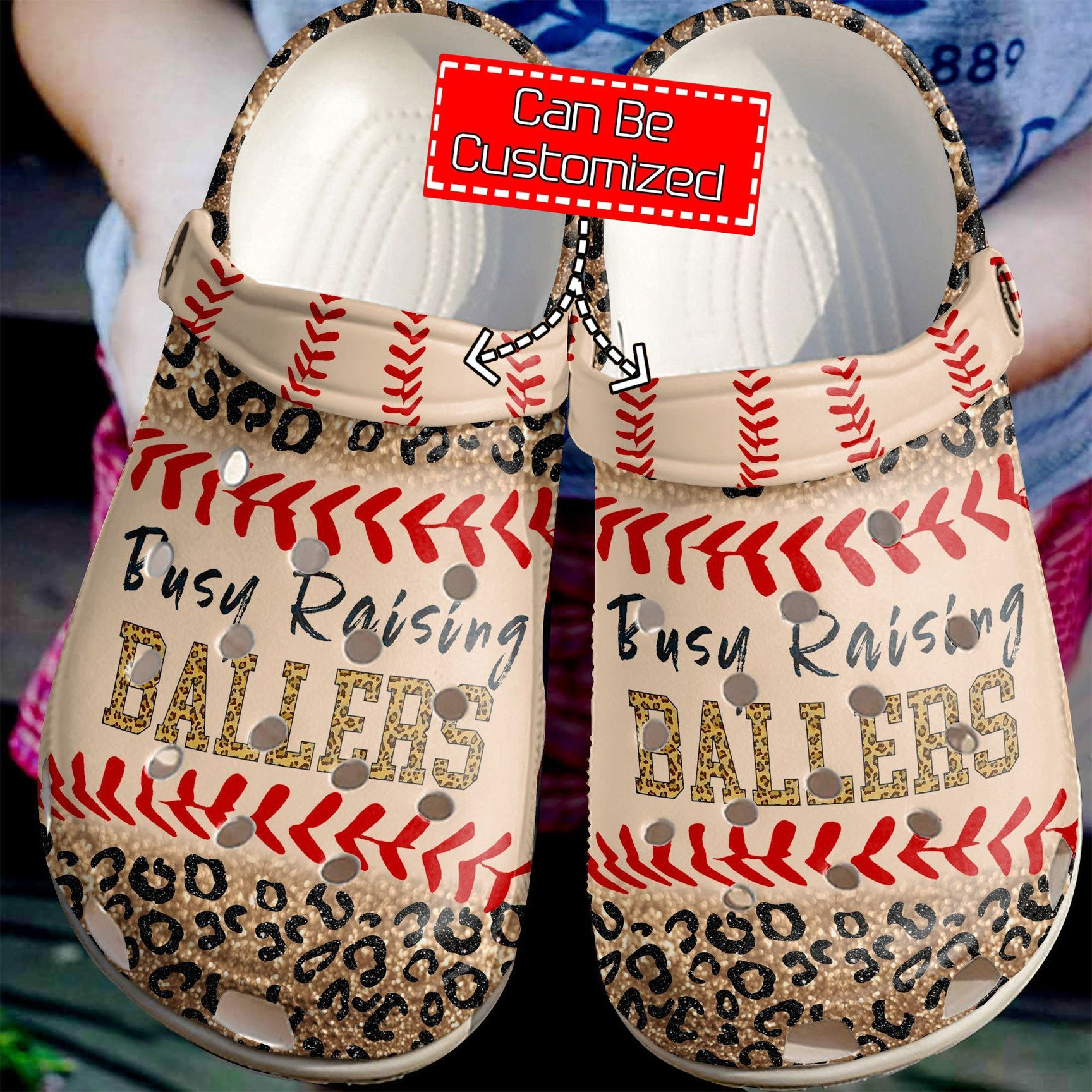 Baseball Busy Raising Ballers clog Shoes Baseball