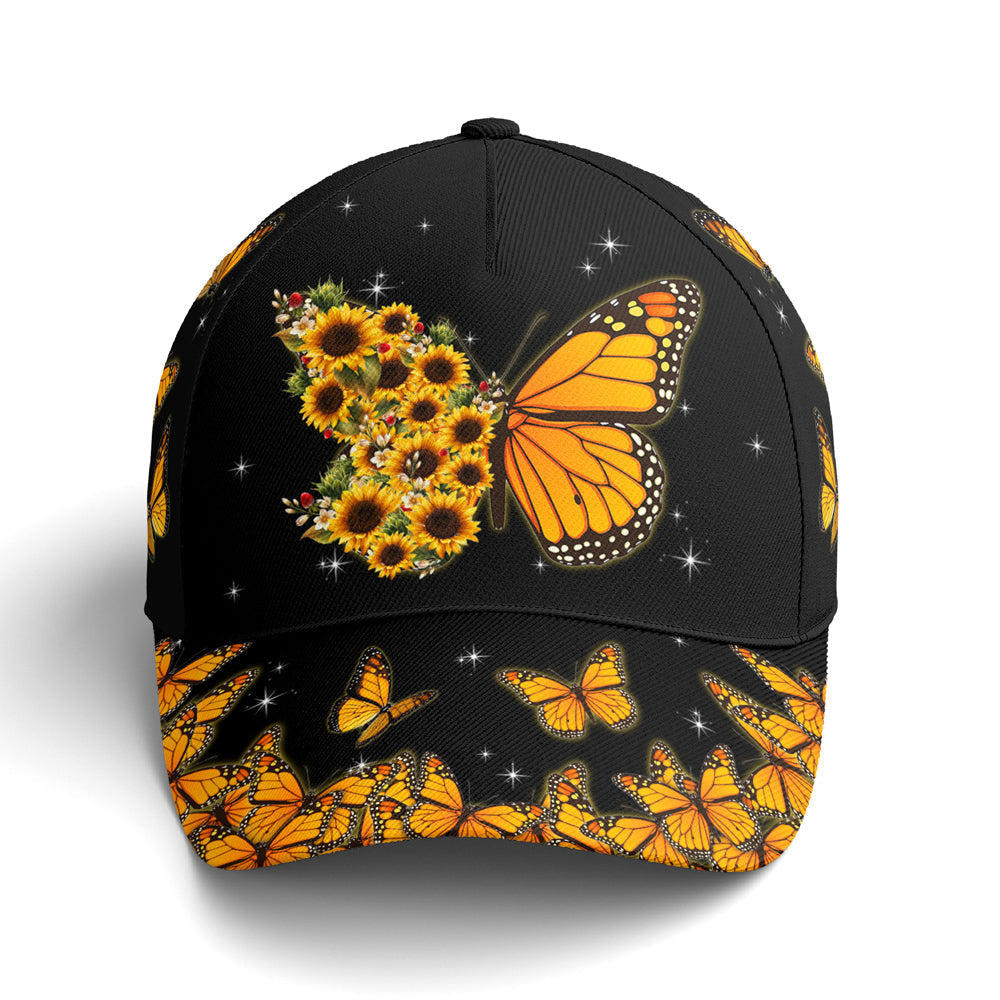 Baseball Cap For Butterflies Lovers Monarch Butterfly Design Trucker Hats Custom Hats Gifts For Men & Women