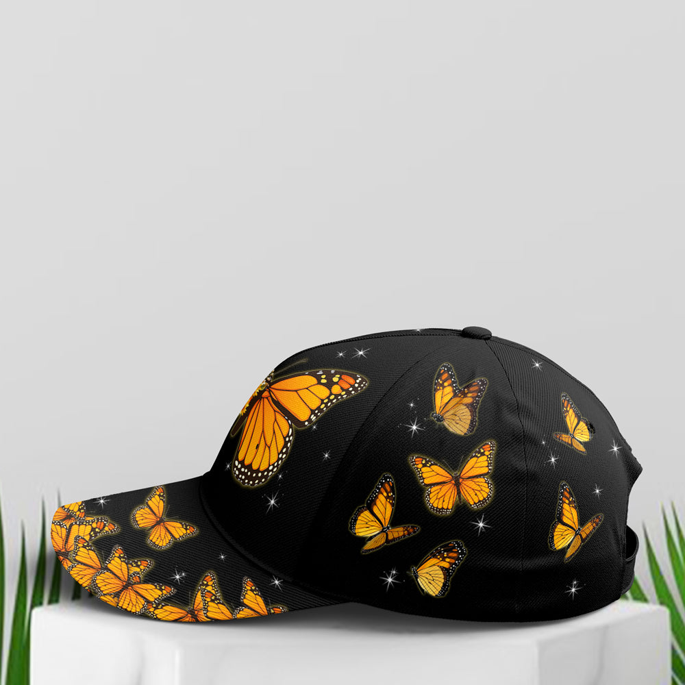 Baseball Cap For Butterflies Lovers Monarch Butterfly Design Trucker Hats Custom Hats Gifts For Men & Women