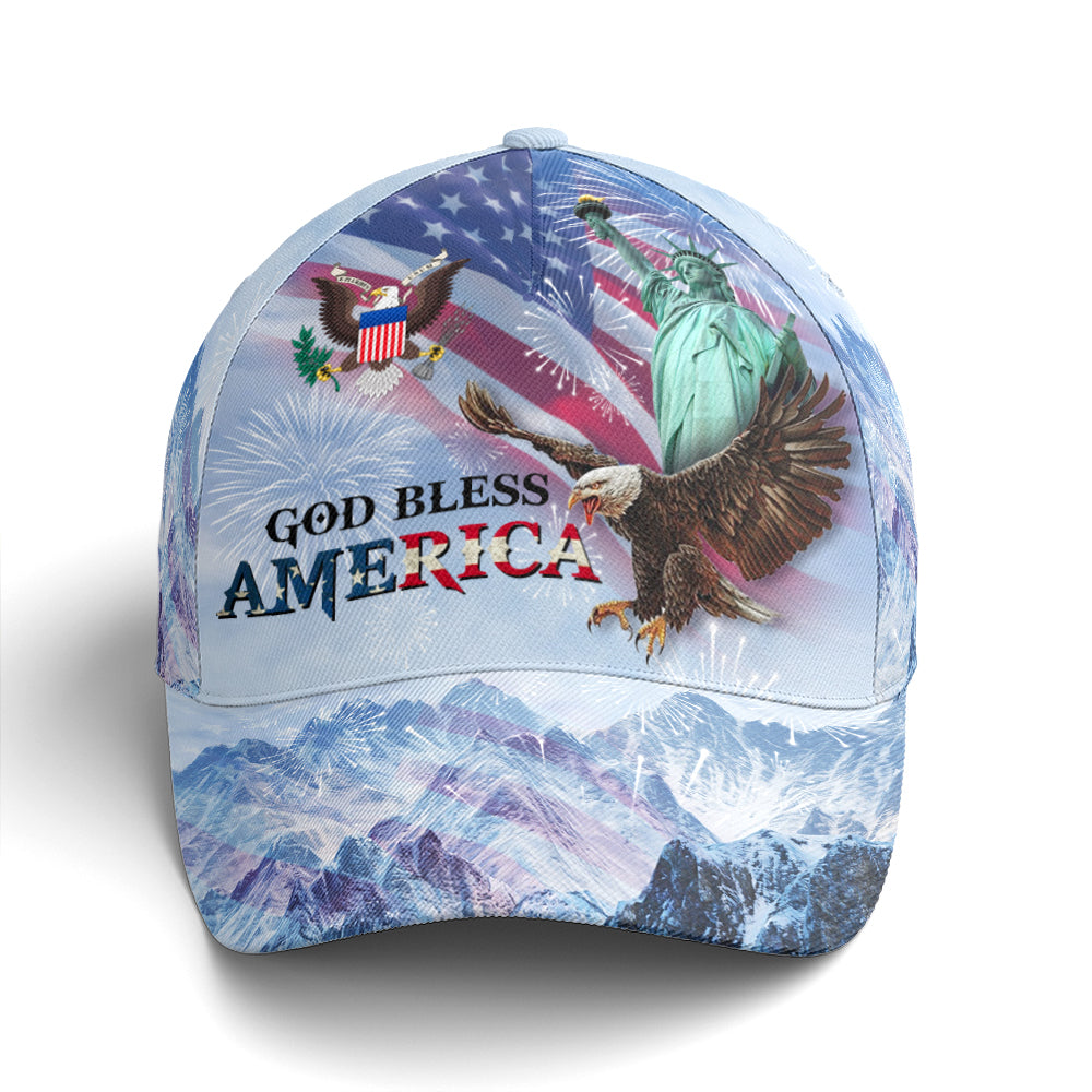 Baseball Cap For Eagle And US Flag Lovers Trucker Hats Custom Hats Gifts For Men & Women